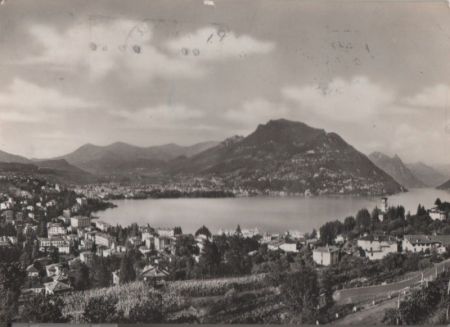 Schweiz - Lugano - Paradiso e Monte Bre - 1953 Schweiz - Lugano - Paradiso e Monte Bre - 1953
