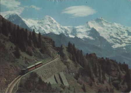 Schweiz - Interlaken - Schynige-Platte-Bahn - 1957 Schweiz - Interlaken - Schynige-Platte-Bahn - 1957