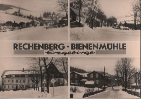 Rechenberg-Bienenmühle - 4 Teilbilder - 1961 Rechenberg-Bienenmühle - 4 Teilbilder - 1961