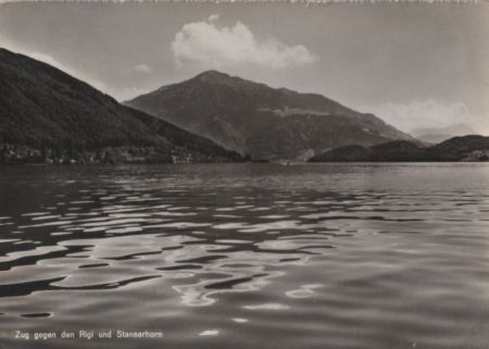 Schweiz - Zug - gegen den Rigi und Stanserhorn - ca. 1965 Schweiz - Zug - gegen den Rigi und Stanserhorn - ca. 1965