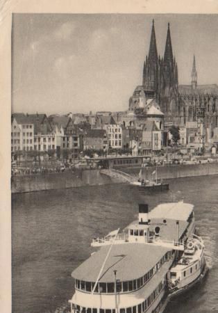 Köln - Rheinpartie und Dom - 1955 Köln - Rheinpartie und Dom - 1955