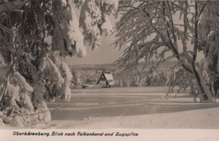 Altenberg-Oberbärenburg - Blick nach Falkenhorst - 1962 Altenberg-Oberbärenburg - Blick nach Falkenhorst - 1962