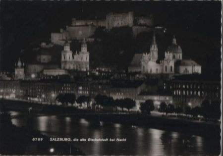 Österreich - Salzburg - bei Nacht - ca. 1970 Österreich - Salzburg - bei Nacht - ca. 1970