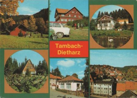 Tambach-Dietharz - u.a. Berggaststätte Ebertswiese - 1987 Tambach-Dietharz - u.a. Berggaststätte Ebertswiese - 1987