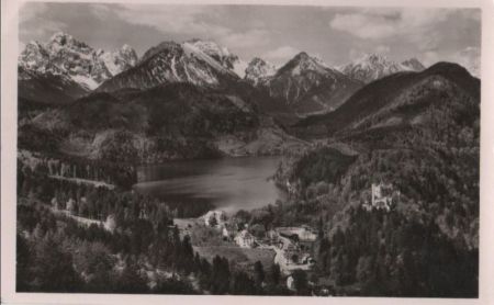 Füssen - Blick von der Jugend - 1964 Füssen - Blick von der Jugend - 1964