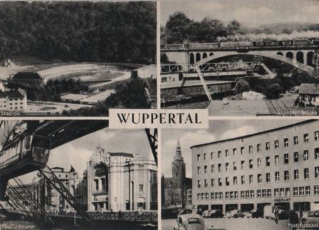 Wuppertal - mit 4 Bildern - ca. 1960 Wuppertal - mit 4 Bildern - ca. 1960