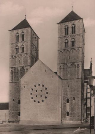 Münster - Dom, neues Westportal - ca. 1955 Münster - Dom, neues Westportal - ca. 1955