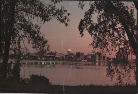 USA - Madison - Sunrise view of downtown - ca. 1985 USA - Madison - Sunrise view of downtown - ca. 1985
