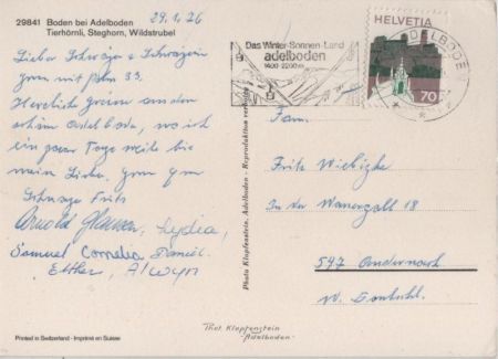 Adelboden - Schweiz - Boden
