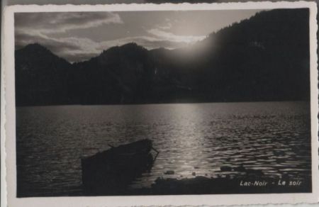 Schweiz - Schwarzsee - Le soir - ca. 1940 Schweiz - Schwarzsee - Le soir - ca. 1940