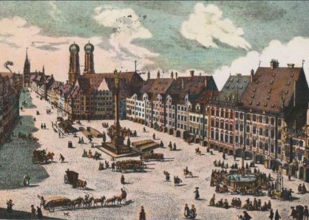 München - Marktplatz im 17. Jahrhundert - 1978 München - Marktplatz im 17. Jahrhundert - 1978