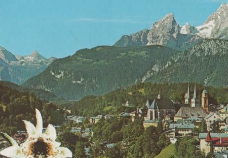 Berchtesgaden mit Watzmann - ca. 1985 Berchtesgaden mit Watzmann - ca. 1985