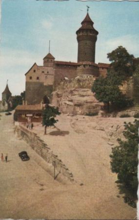 Nürnberg - Burg, partie am Sinwellturm - ca. 1965 Nürnberg - Burg, partie am Sinwellturm - ca. 1965