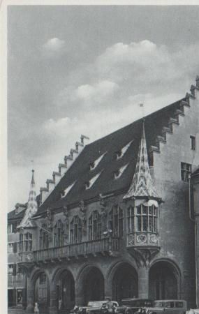 Freiburg - historisches Kaufhaus auf Münsterplatz - ca. 1935 Freiburg - historisches Kaufhaus auf Münsterplatz - ca. 1935