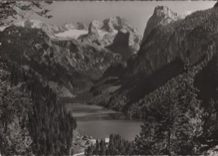 Österreich - Gosausee - mit Dachstein - ca. 1965 Österreich - Gosausee - mit Dachstein - ca. 1965