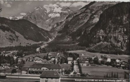 Schweiz - Kandersteg - mit Blümlisalp - 1953 Schweiz - Kandersteg - mit Blümlisalp - 1953