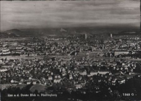 Österreich - Linz - Blick vom Pöstlingberg - ca. 1965 Österreich - Linz - Blick vom Pöstlingberg - ca. 1965