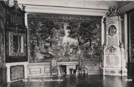 Österreich - Furth - Stift Göttweig, Gobelinzimmer - ca. 1955 Österreich - Furth - Stift Göttweig, Gobelinzimmer - ca. 1955