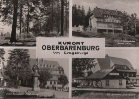 Altenberg-Oberbärenburg - u.a. Hochwald - ca. 1960 Altenberg-Oberbärenburg - u.a. Hochwald - ca. 1960