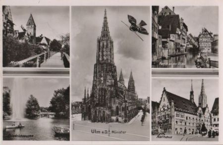 Ulm - u.a. Rathaus - ca. 1955 Ulm - u.a. Rathaus - ca. 1955