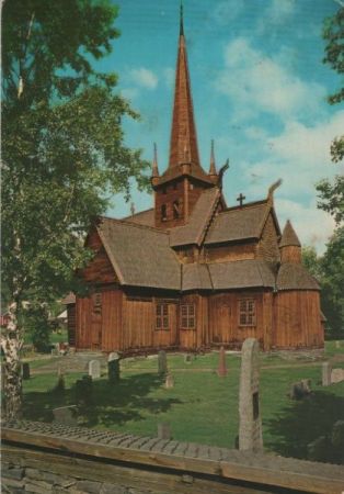 Norwegen - Lom - Stavkirke - 1974 Norwegen - Lom - Stavkirke - 1974
