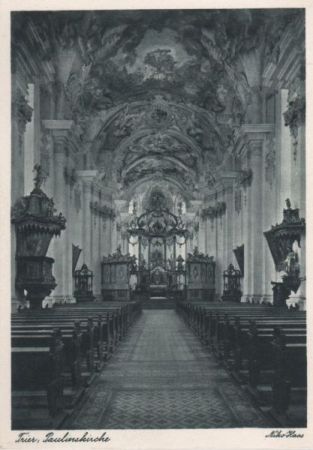 Trier - Paulinskirche - ca. 1950 Trier - Paulinskirche - ca. 1950