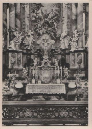 Ottobeuren - Benediktinerabteikirche, Kreuzaltar - ca. 1955 Ottobeuren - Benediktinerabteikirche, Kreuzaltar - ca. 1955