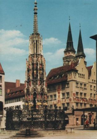 Nürnberg - Schöner Brunnen - ca. 1980 Nürnberg - Schöner Brunnen - ca. 1980
