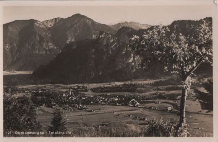 Oberammergau - Totalansicht - ca. 1960 Oberammergau - Totalansicht - ca. 1960