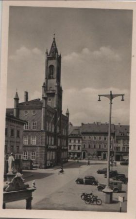 Kamenz - Markt mit Rathaus - 1956 Kamenz - Markt mit Rathaus - 1956