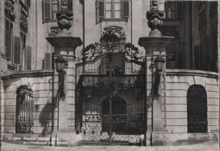Schweiz - Zürich - Portal des Zunfthauses - ca. 1965 Schweiz - Zürich - Portal des Zunfthauses - ca. 1965