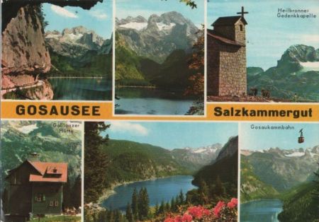 Österreich - Gosausee - 6 Teilbilder - 1970 Österreich - Gosausee - 6 Teilbilder - 1970