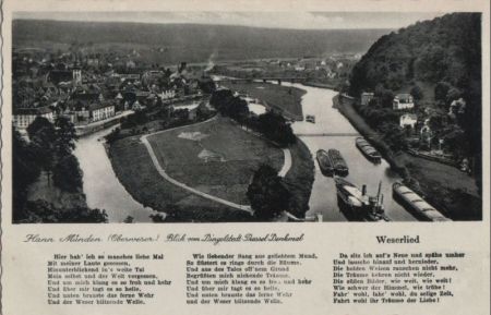 Hann. Münden - Blick vom Dingelstedt-Pressel-Denkmal - ca. 1960 Hann. Münden - Blick vom Dingelstedt-Pressel-Denkmal - ca. 1960