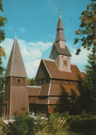 Goslar Hahnenklee - Nord. Stabkirche - 1986 Goslar Hahnenklee - Nord. Stabkirche - 1986