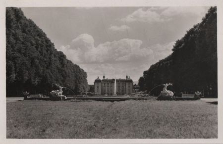 Schwetzingen - Schloß, Gartenseite - ca. 1955 Schwetzingen - Schloß, Gartenseite - ca. 1955