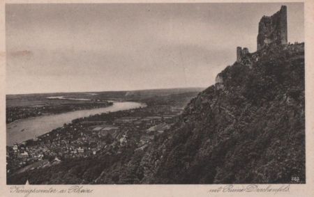 Königswinter - mit Ruine Drachenfels - ca. 1955 Königswinter - mit Ruine Drachenfels - ca. 1955