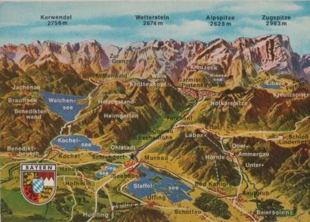Bayern - Bayerisches Oberland, Panorama - 1984 Bayern - Bayerisches Oberland, Panorama - 1984