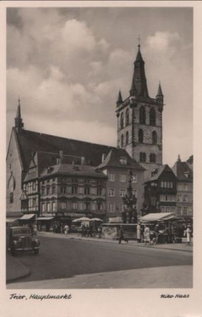 Trier - Hauptmarkt - ca. 1950 Trier - Hauptmarkt - ca. 1950