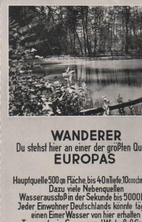 Rhumspringe - Südharz - ca. 1955 Rhumspringe - Südharz - ca. 1955