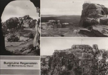 Blankenburg - Burgruine Regenstein - 1980 Blankenburg - Burgruine Regenstein - 1980