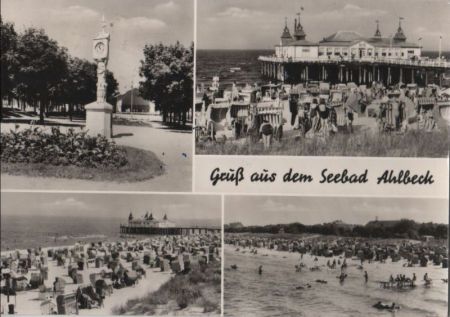 Ahlbeck - 4 Teilbilder - 1970 Ahlbeck - 4 Teilbilder - 1970