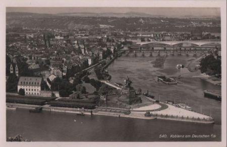 Koblenz - am Deutschen Eck - ca. 1955 Koblenz - am Deutschen Eck - ca. 1955