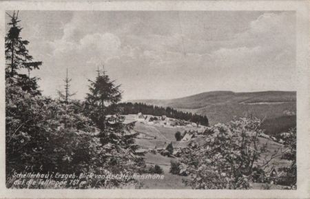Altenberg-Schellerhau - Blick von der Stephanshöhe - 1957 Altenberg-Schellerhau - Blick von der Stephanshöhe - 1957