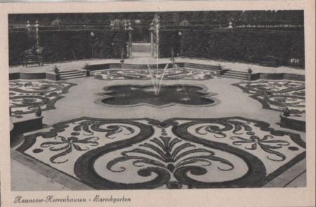 Hannover - Herrenhausen, Barockgarten - ca. 1955 Hannover - Herrenhausen, Barockgarten - ca. 1955