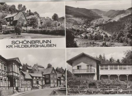 Schleusegrund-Schönbrunn - 4 Teilbilder - 1981 Schleusegrund-Schönbrunn - 4 Teilbilder - 1981