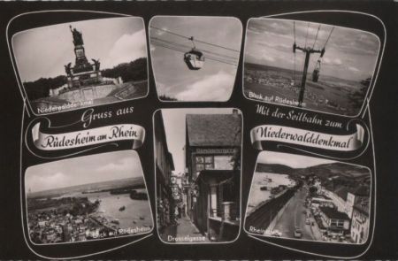 Rüdesheim - mit 6 Bildern - ca. 1960 Rüdesheim - mit 6 Bildern - ca. 1960