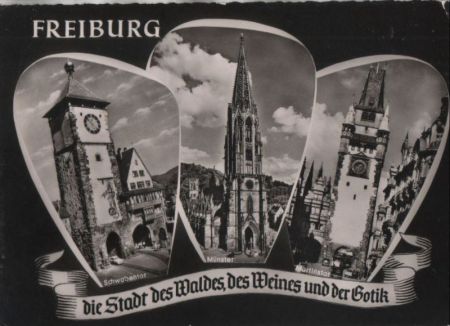 Freiburg - u.a. Martinstor - 1962 Freiburg - u.a. Martinstor - 1962