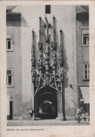 Brünn - Rathausportal Brünn - Rathausportal