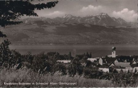 Kressbronn - mit Säntisgruppe - 1962 Kressbronn - mit Säntisgruppe - 1962
