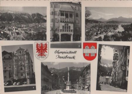 Österreich - Innsbruck - Olympiastadt, u.a. gegen Süden - 1969 Österreich - Innsbruck - Olympiastadt, u.a. gegen Süden - 1969